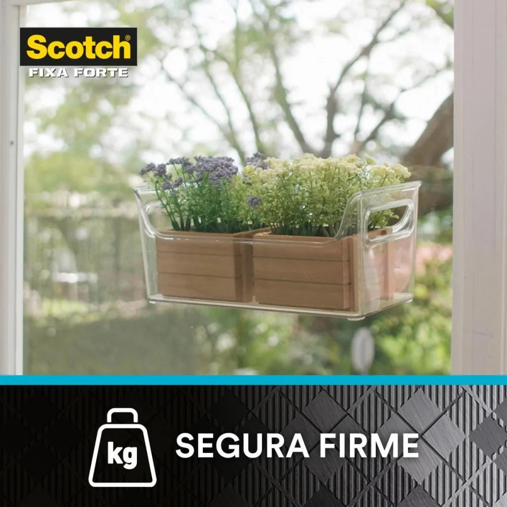 Fita Fixa Forte Silicone Transp/Verde 12Mmx2M 3M - imagem 6