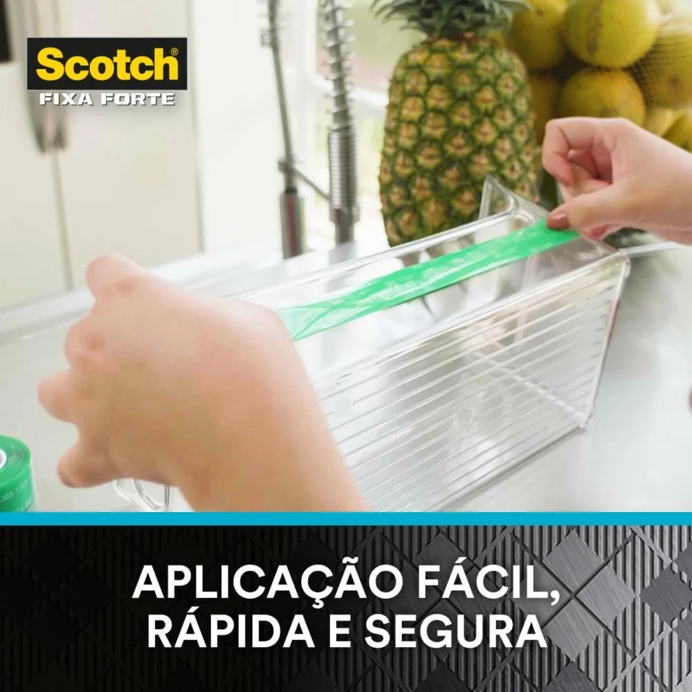 Fita Fixa Forte Silicone Transp/Verde 12Mmx2M 3M - imagem 7