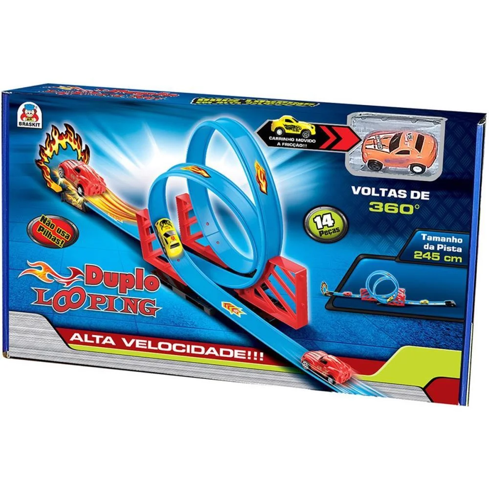 Pista Duplo Looping Braskit - imagem 3
