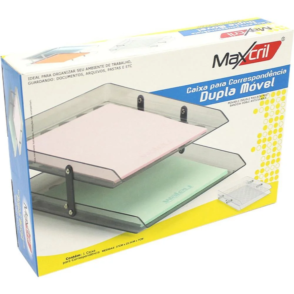 Caixa Correspondencia Dupla Movel Cristal Maxcril - imagem 5