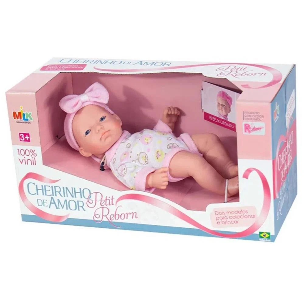 Boneca Cheirinho De Amor Reborn Acord Milk - imagem 2