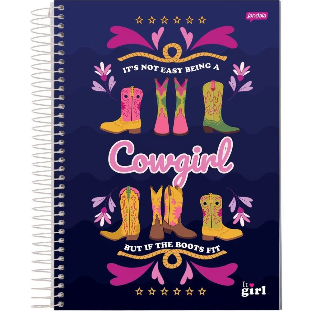 Caderno 10X1 Capa Dura It Girl 200Fls. Jandaia (Pct.c/04) - imagem 4