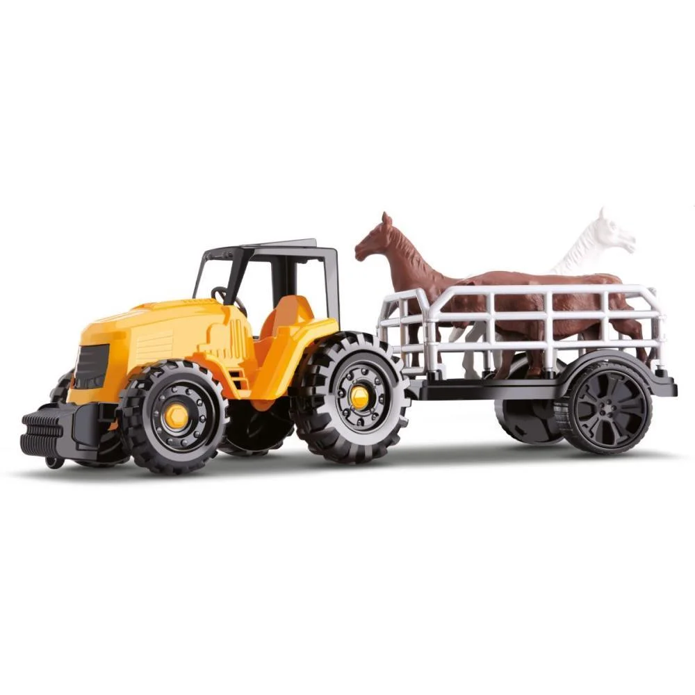 Trator Farm Work Boiadeiro 34Cm. Sort Orange Toys - imagem 2