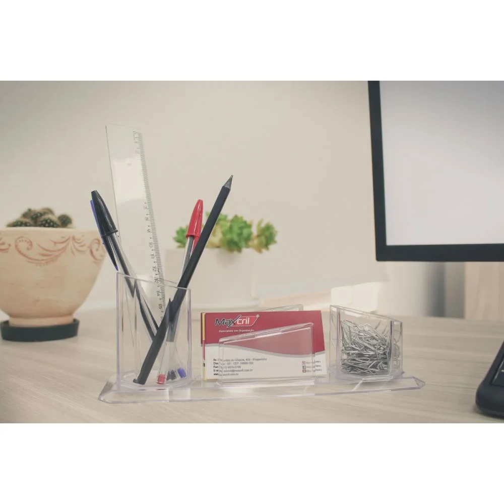 Acessorio Para Mesa Porta Caneta/Clips/Lemb.crista Maxcril - imagem 4