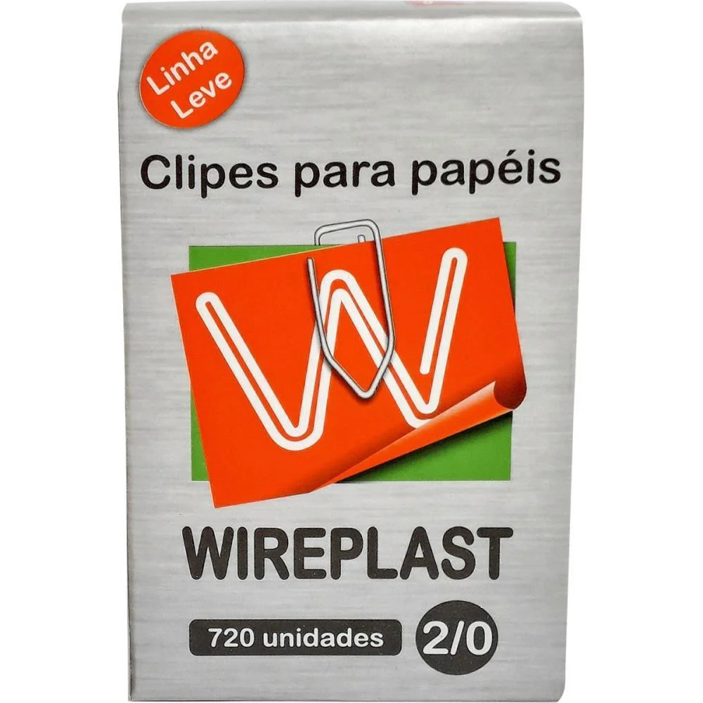 Clipe Galvanizado Aco 2/0 Linha Leve C/720 Un. Wireplast (Caixa) - imagem 2