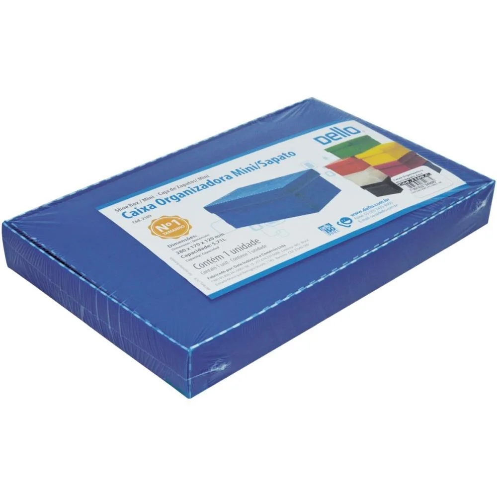 Caixa Organizadora Top Line Sapato 28X17X12Cm.az Dello - imagem 4