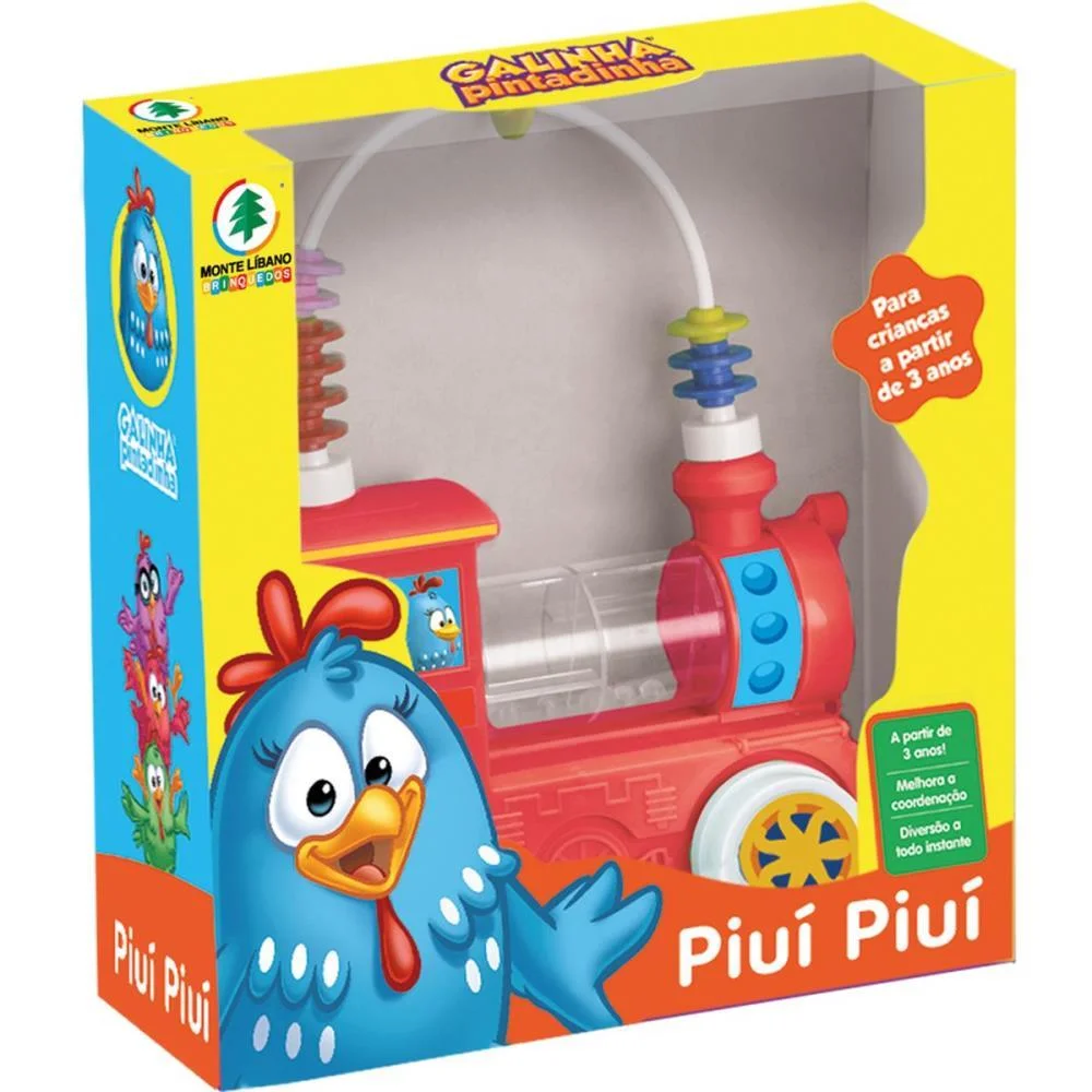 Brinquedo Para Bebe Galinha Pintadinha Piui Piui Monte Libano - imagem 3