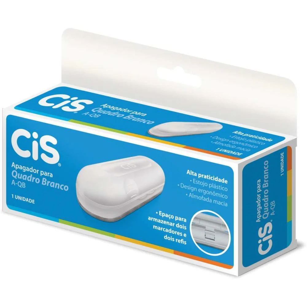 Apagador Quadro Branco Cis A-Qb C/Suporte Para Pincel Sertic - imagem 4