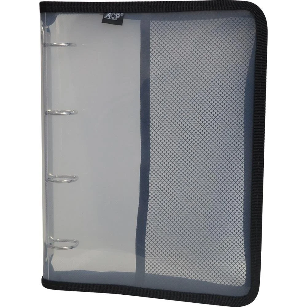 Fichario De Pvc Transparente C/Pt 4Arg.c/Ziper Acp - imagem 4