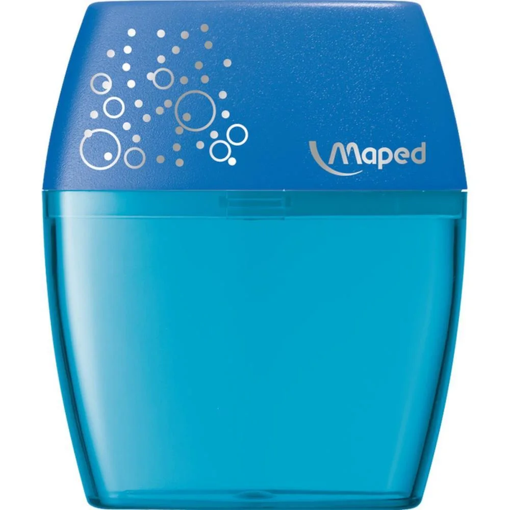 Apontador Com Deposito 2 Furos Shaker Plastico Cores Sortidas Maped (Cx.c/20) - imagem 6