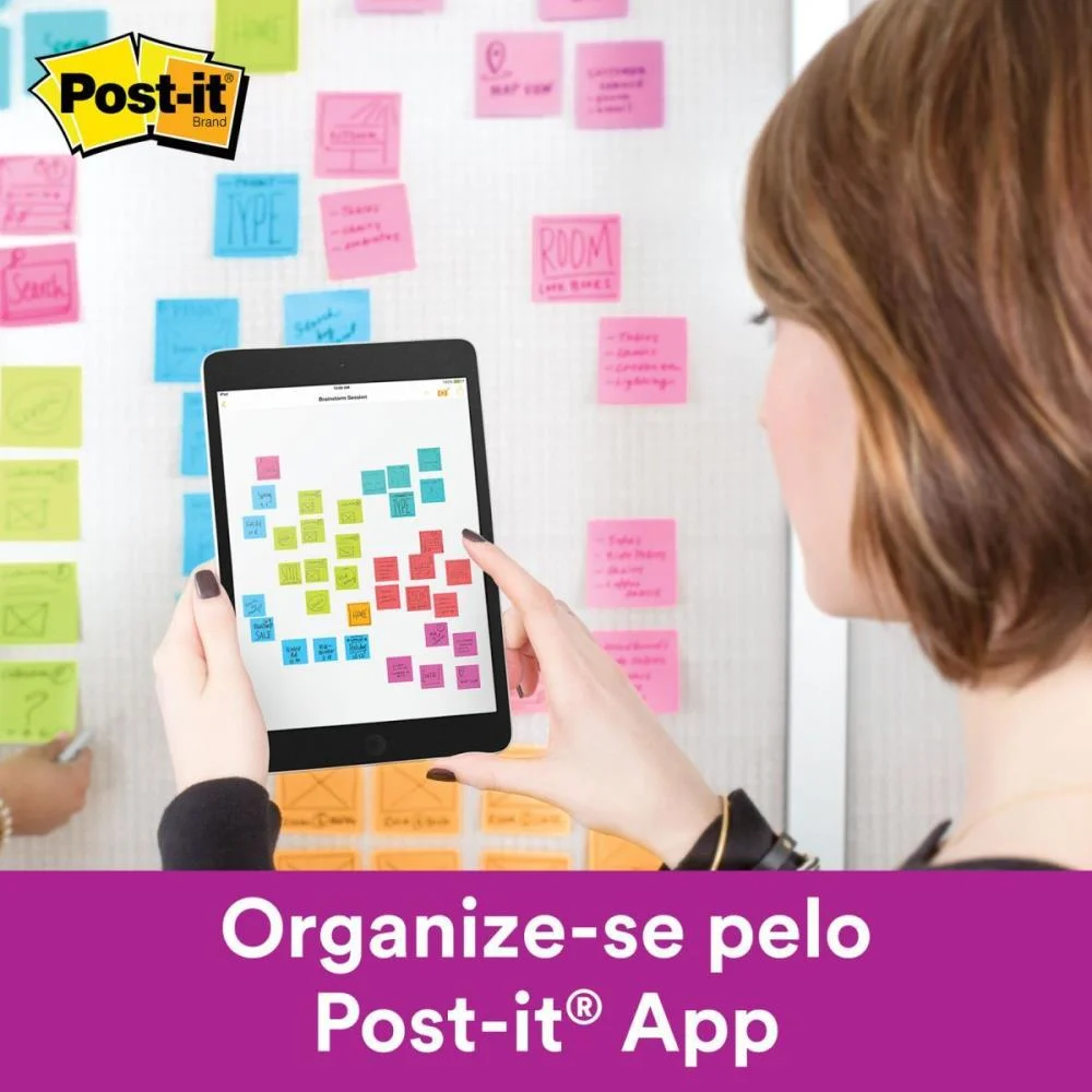 Bloco De Recado Post-It 76X76Mm Azul 45Fls. 3M - imagem 5