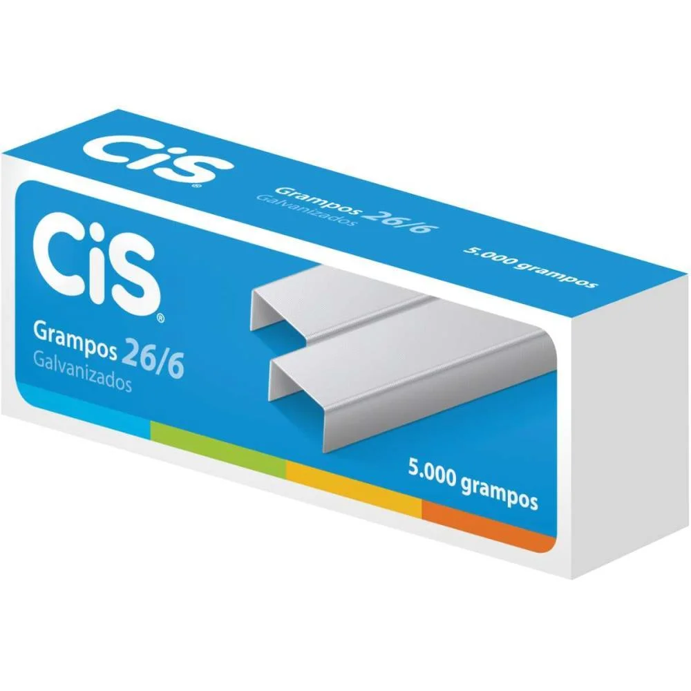 Grampo Para Grampeador 26/6 Galvanizado 5000 Grampos Sertic (Caixa) - imagem 4