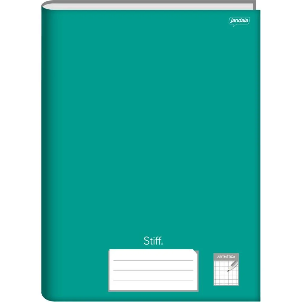 Caderno Quadriculado Univers. 7X7Mm 96F Brochurao Verde Cd Jandaia (Pct.c/05) - imagem 4