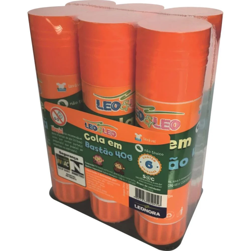 Cola Em Bastao Leoleo 40G Leonora (Pct.c/06) - imagem 3