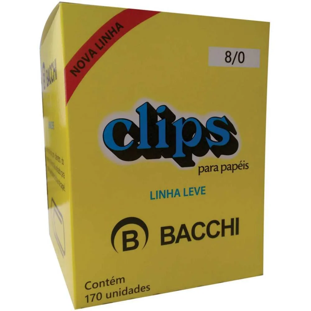 Clipe Galvanizado Aco 8/0 Linha Leve 170 Un Bacchi (Caixa) - imagem 4