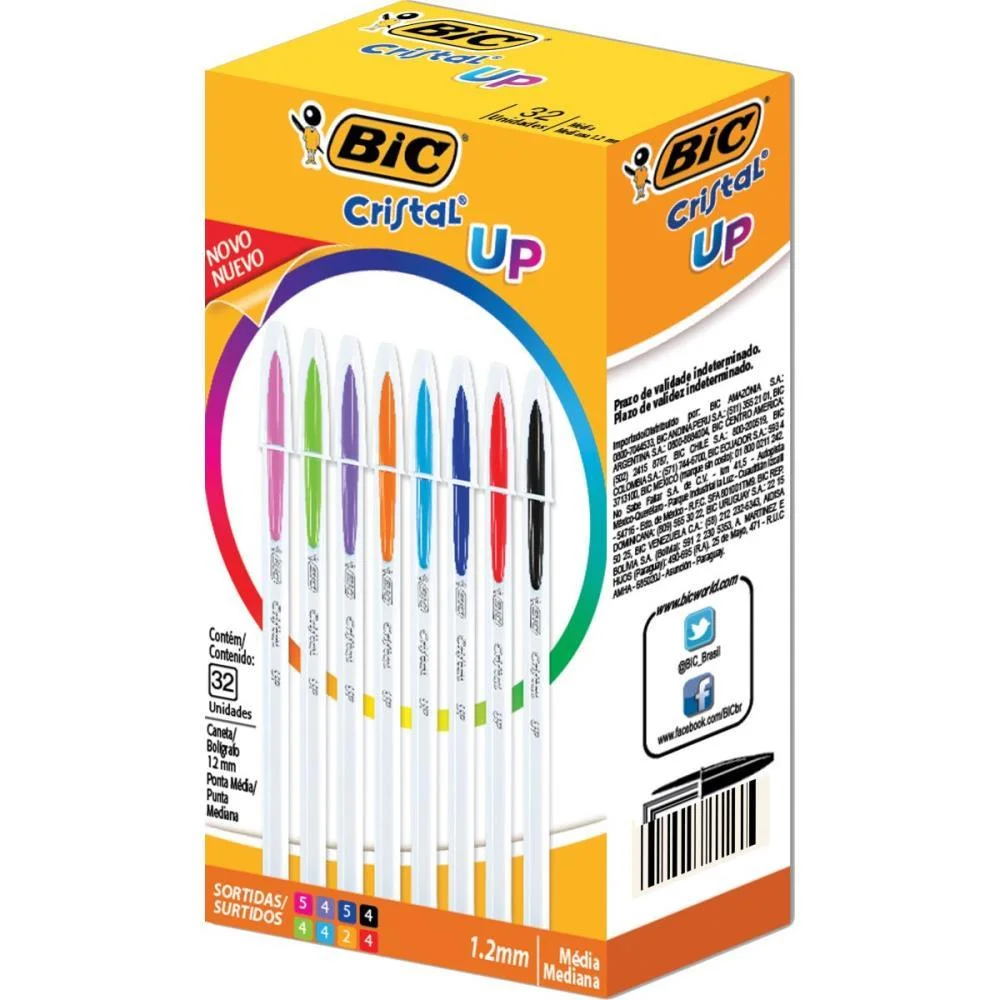 Caneta Esferografica Cristal Up Colors Bic (Cx.c/32) - imagem 2