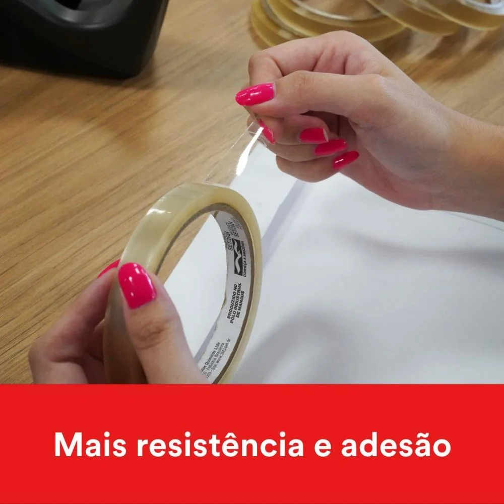 Fita Adesiva Durex Transparente 12Mmx30M. 3M (Blister) - imagem 6