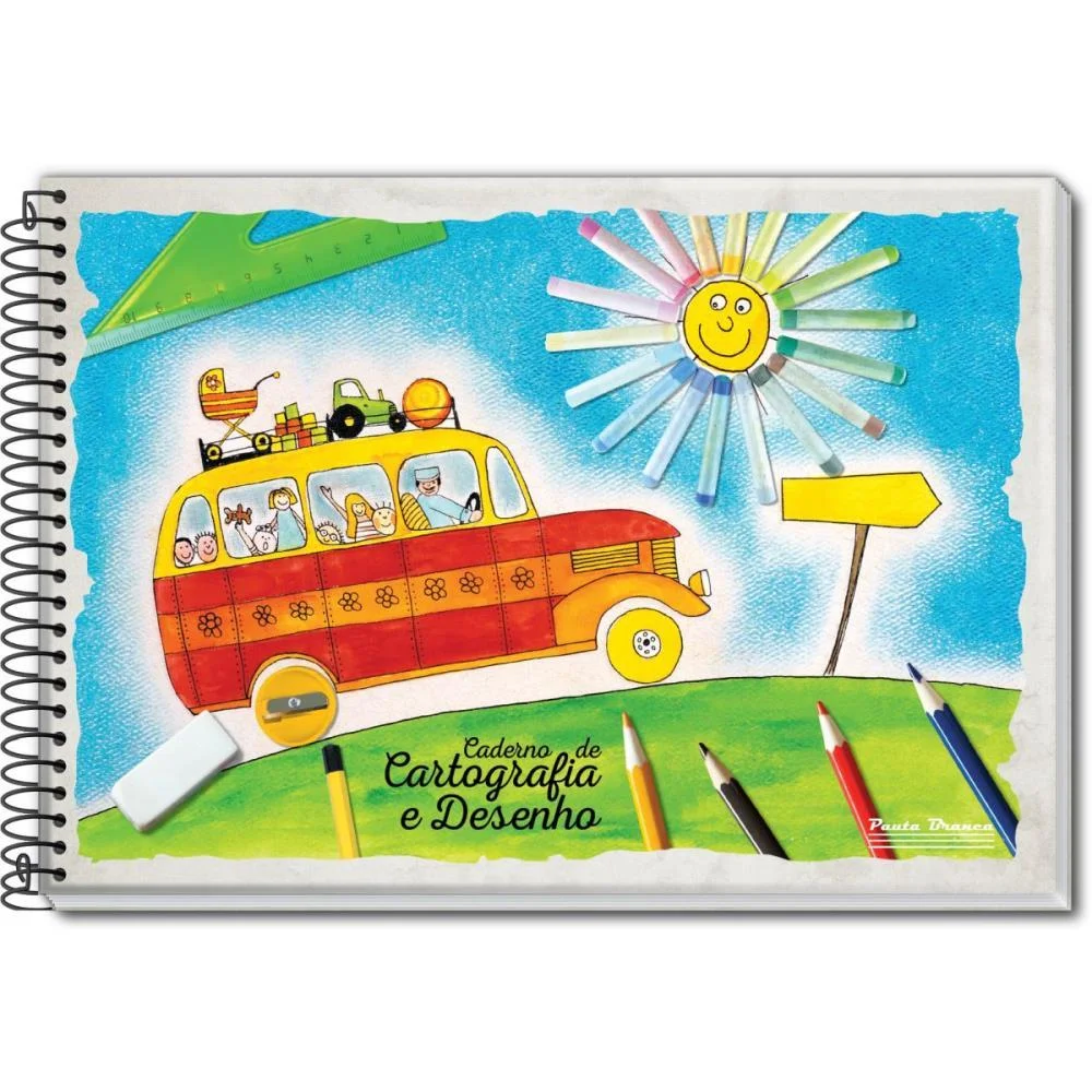 Caderno Desenho Universitario 48Fls. Pauta Branca (Pct.c/10) - imagem 2