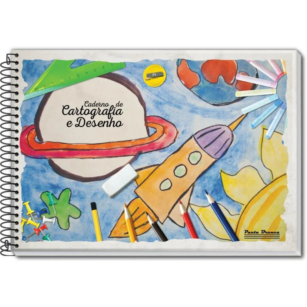 Caderno Desenho Universitario 48Fls. Pauta Branca (Pct.c/10) - imagem 5