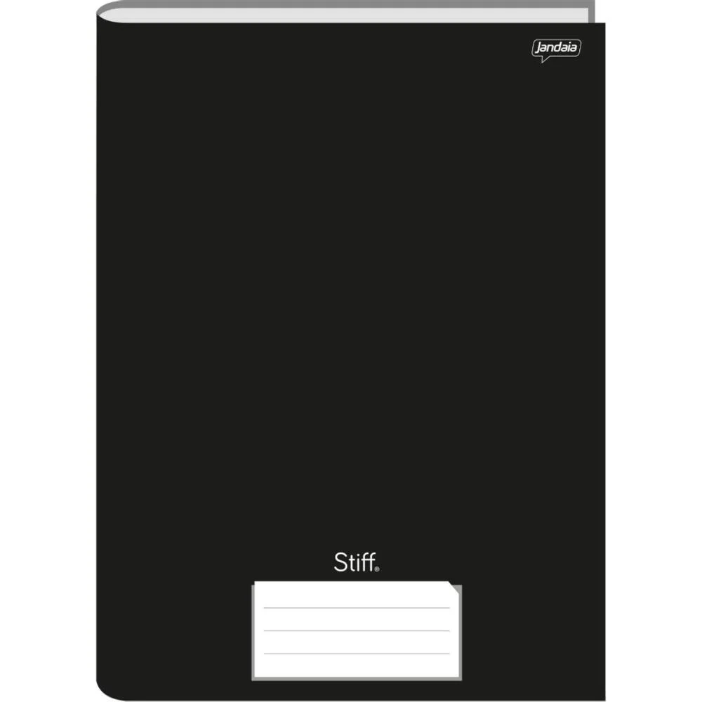 Caderno Brochura Pequeno Capa Dura Stiff 48 Folhas Preto Jandaia (Pct.c/10) - imagem 2