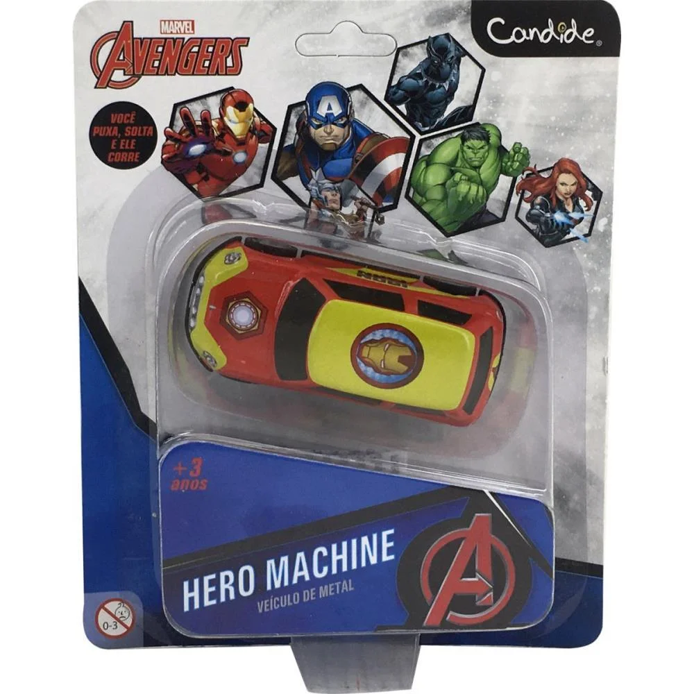 Carrinho Avengers Mini Pull Back (S) Candide - imagem 23