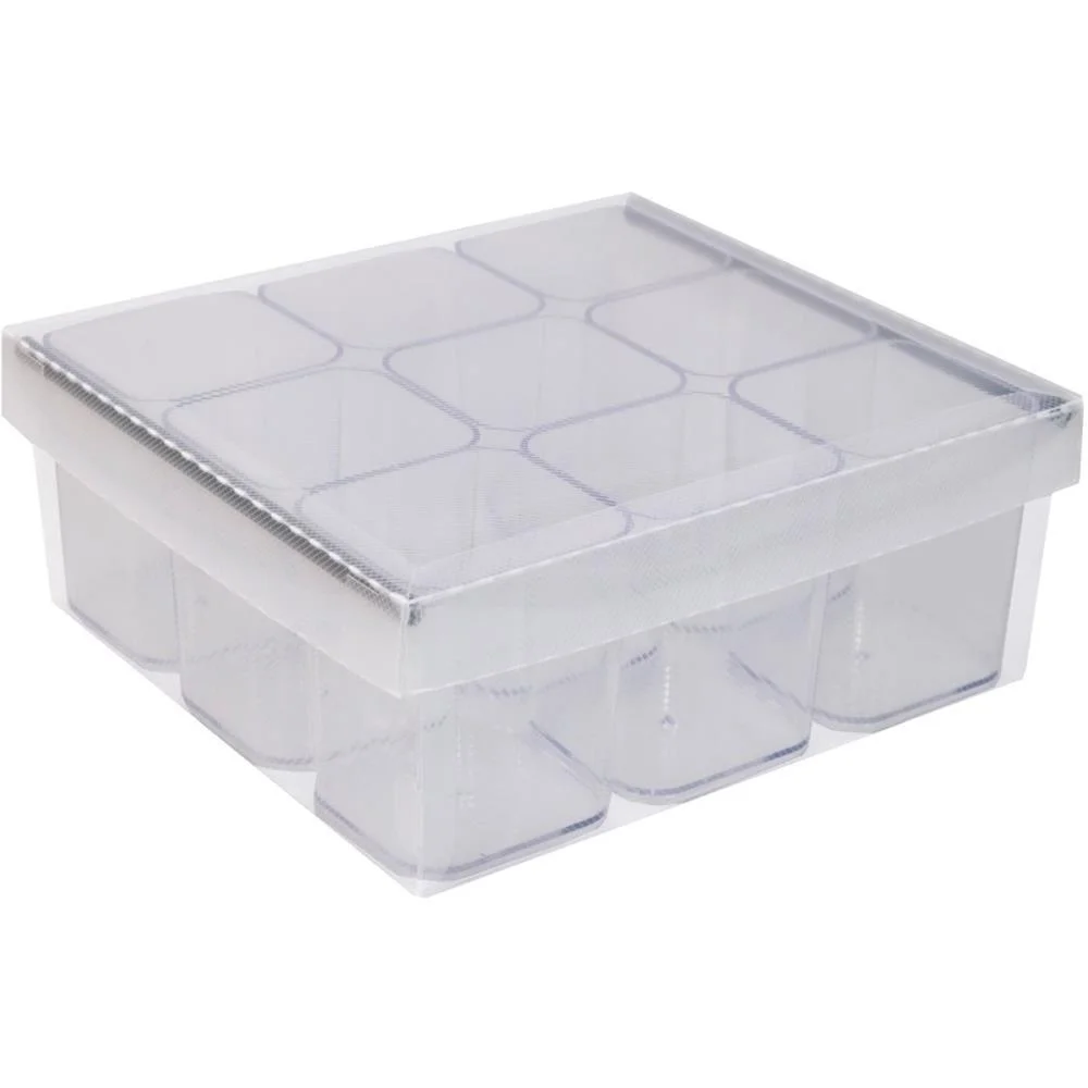 Caixa Organizadora C/09 Divisorias Cristal Dello - imagem 2