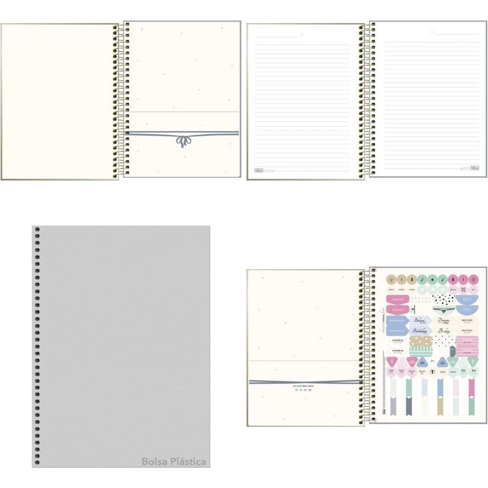 Caderno 01X1 Cp.dura Colegial West Village 80Fls. Tilibra (Pct.c/04) - imagem 3