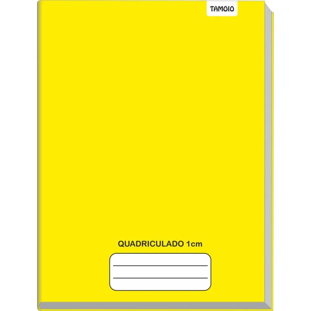 Caderno Quadriculado Univers. 1X1Cm 48F Brochurao C.d Amarel Tamoio (Pct.c/05) - imagem 2