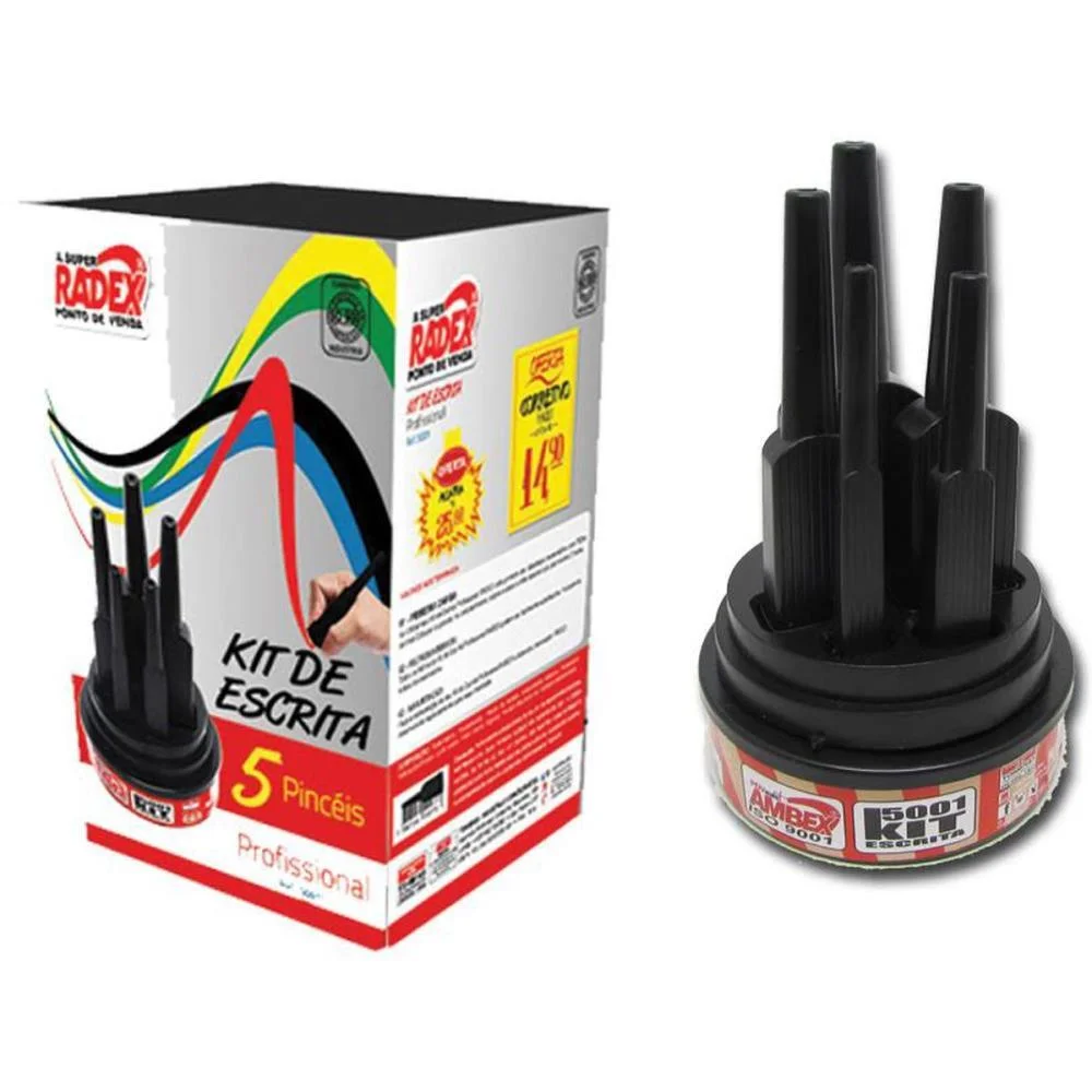 Kit De Escrita Profissional Pdv C/5 Pinceis Radex - imagem 5