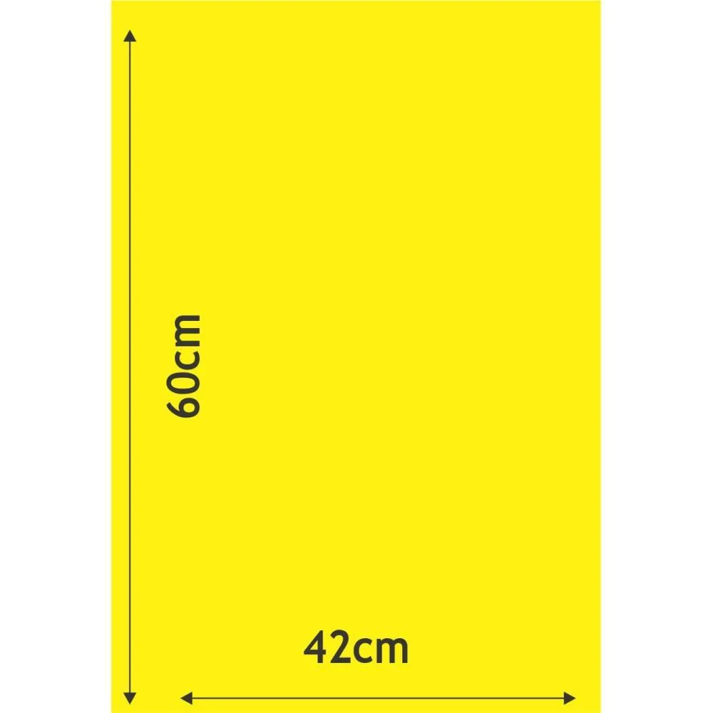 Cartaz Para Marcacao Liso Amarelo A2 250G 42X60Cm Radex C/ 100 Unidades - imagem 2