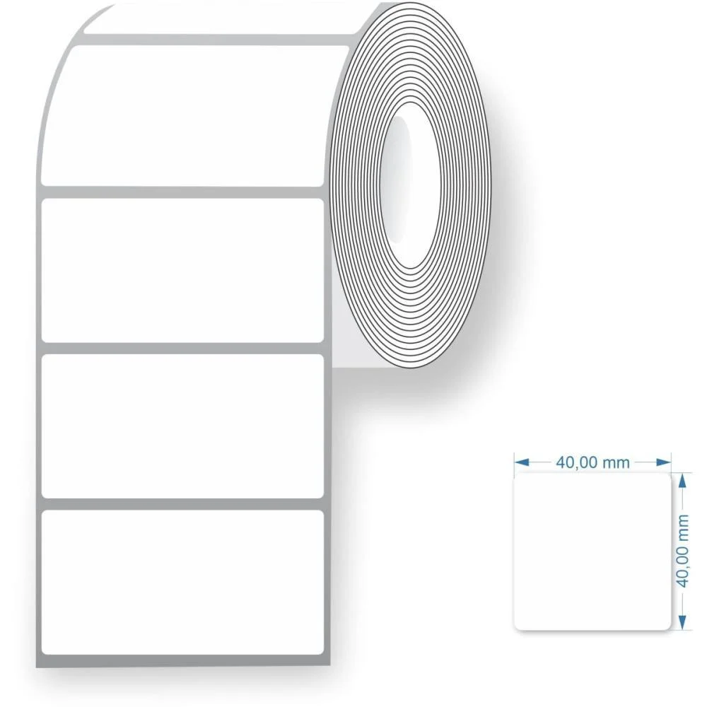 Etiqueta Para Balanca Termica Neutra 40X40Mm 25M. Grespan (Pct.c/05) - imagem 3