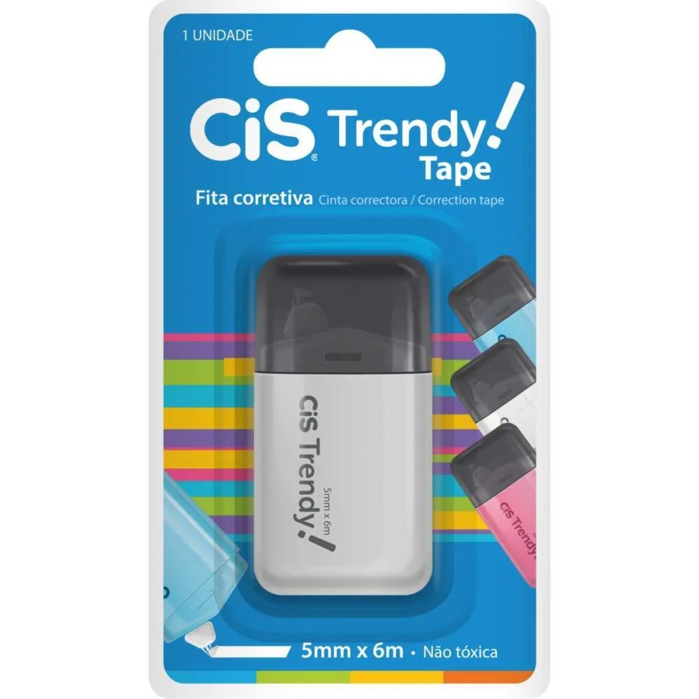 Corretivo Em Fita Cis Trendy 5Mmx6M. Sertic (Cx.c/12) - imagem 2