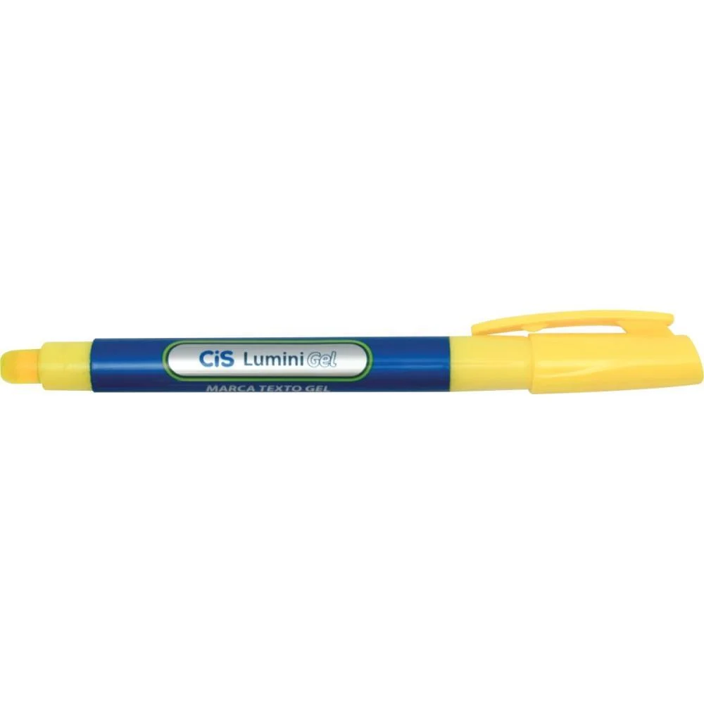 Caneta Marca Texto Gel Cis Lumini Amarela Sertic (Cx.c/12) - imagem 4
