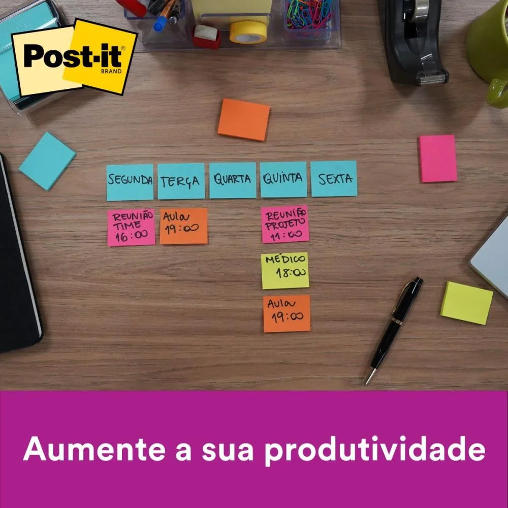 Bloco De Recado Post-It 653 Tropical 38X50Mm 50Fl. 3M (Pct.c/04) - imagem 6