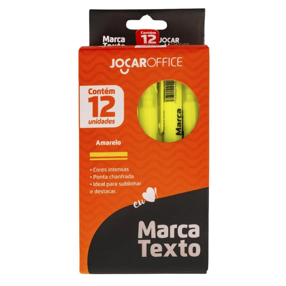 Caneta Marca Texto Jocar Amarela Leonora (Cx.c/12) - imagem 4