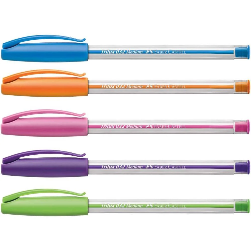 Caneta Esferografica Trilux Colors 1.0Mm Rosa Faber-Castell (Cx.c/12) - imagem 4