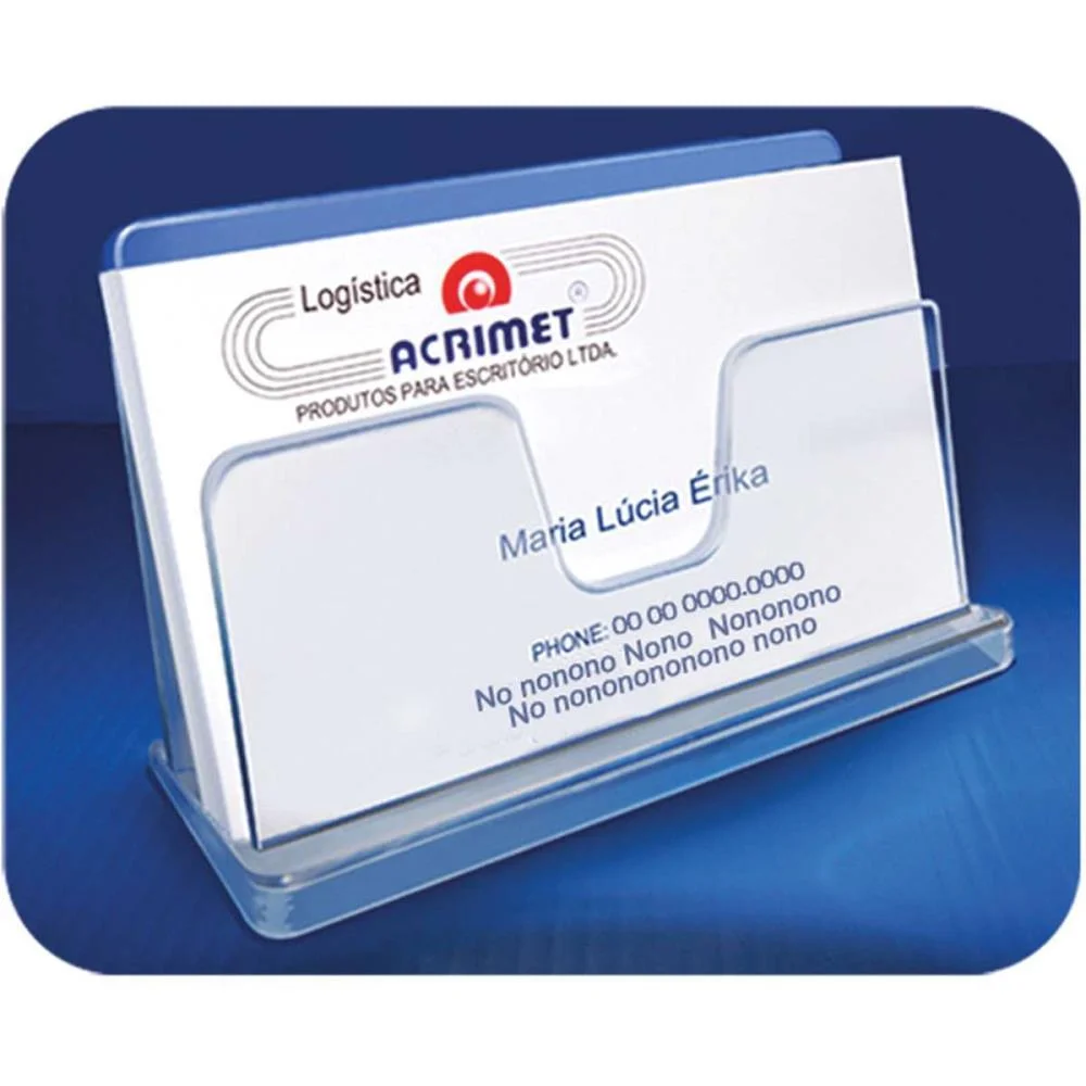 Acessorio Para Mesa Porta Cartao Visita Classic Cr Acrimet (Pct.c/03) - imagem 3