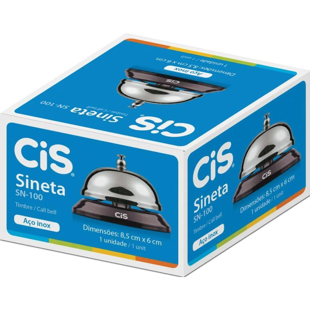 Campainha De Balcao Cis Sn 100 Inox Sertic - imagem 4