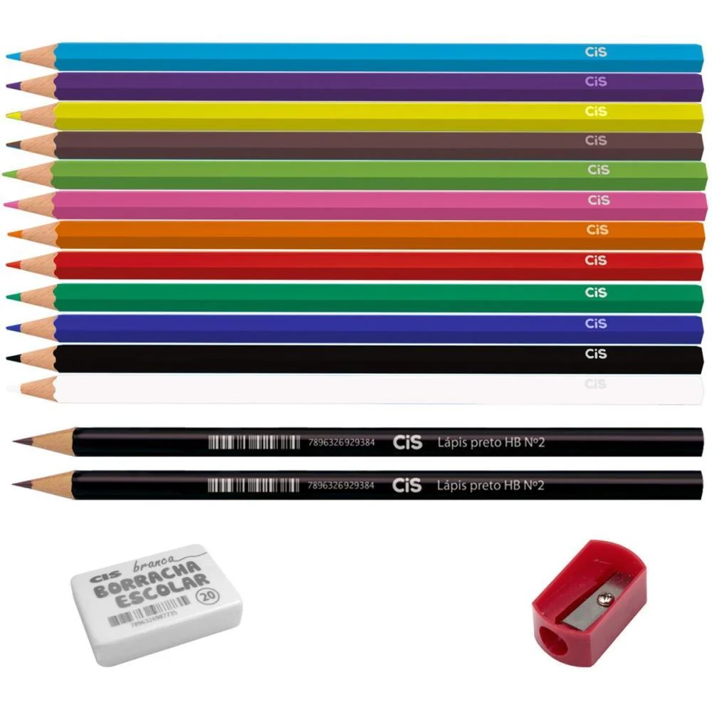 Kit Escolar Escolar Bl. 5 Peças Sertic (Kit) - imagem 4