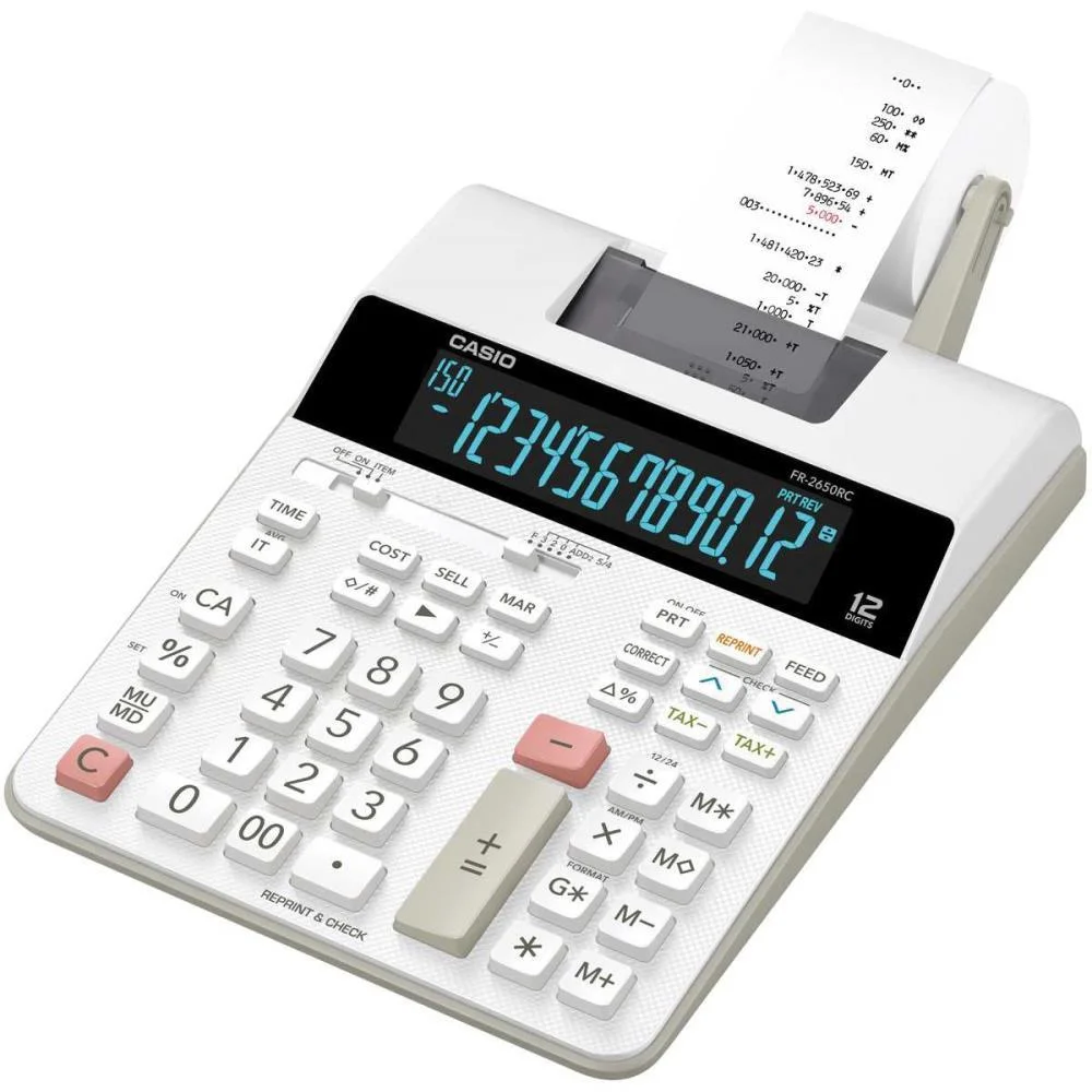Calculadora De Impressao 12 Dig. Printer 2Cores Bivolt Casio - imagem 3