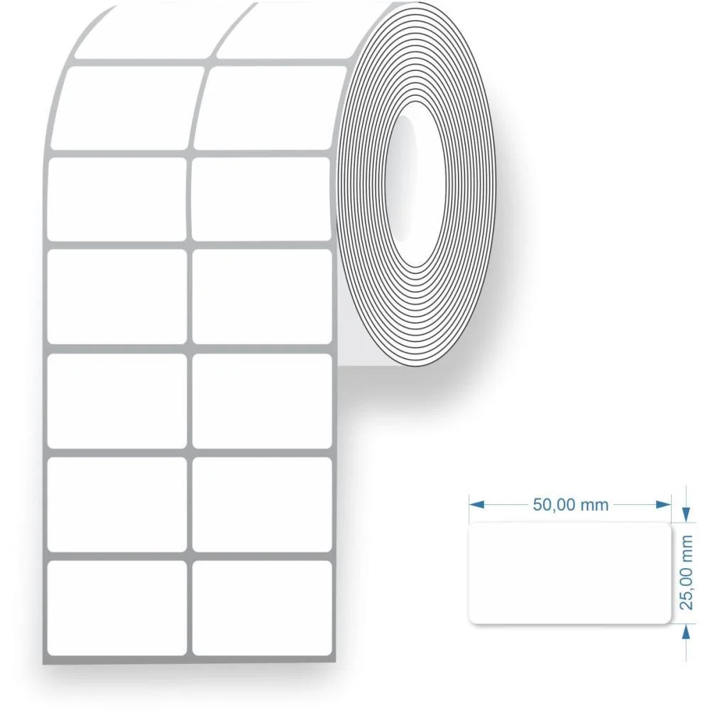 Etiqueta Adesiva Couche 50X25Mmx42M 2Col/3000Et Grespan (Rolo) - imagem 3