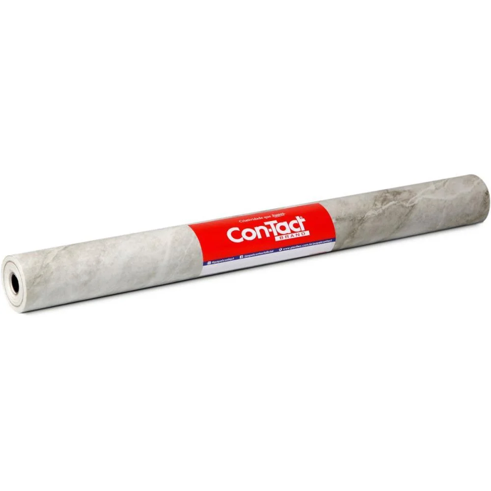 Contact Decorado 45Cmx10M Marmore Carrara Brilho Contact (Rolo) - imagem 3