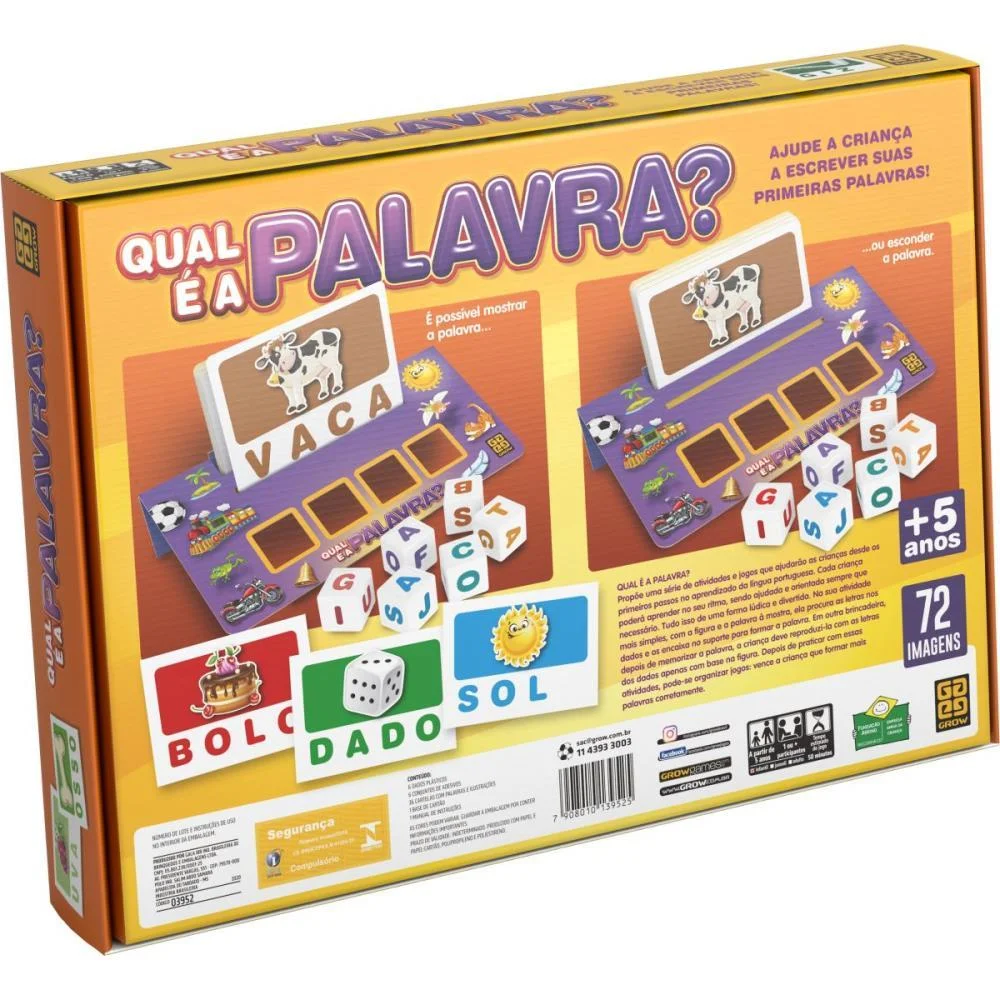 Jogo De Tabuleiro Qual E A Palavra Grow - imagem 4