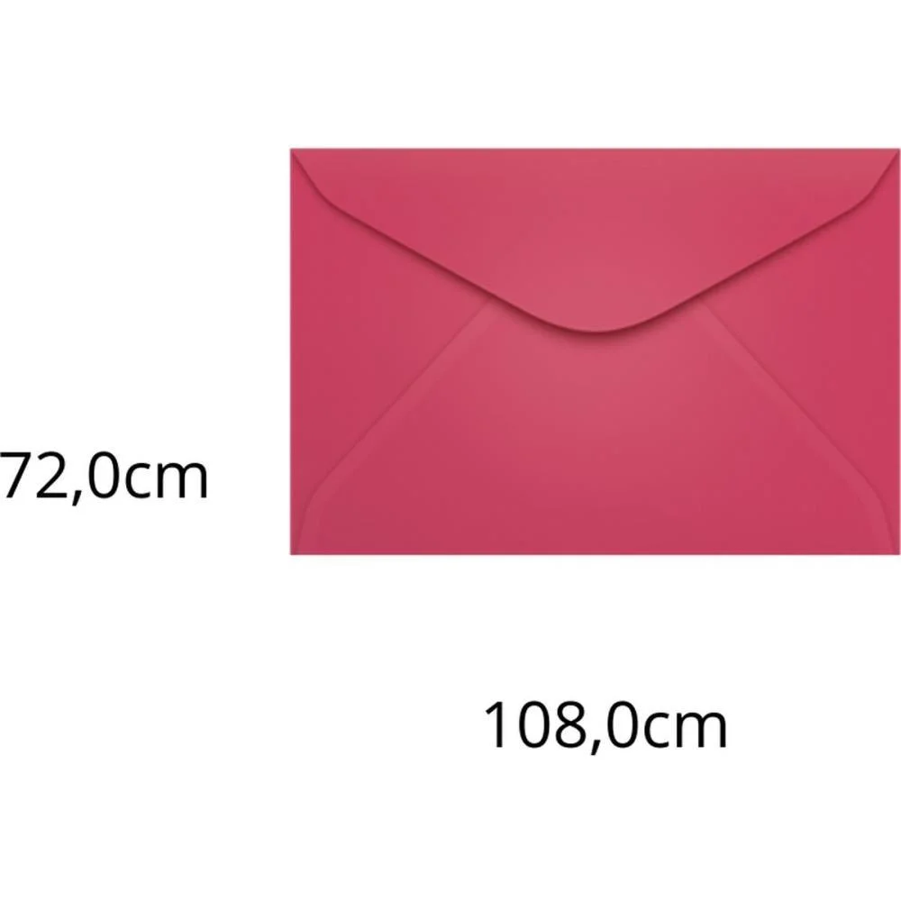 Envelope Colorido Visita 72X108 Pink Cancun 80G Scrity C/ 100 Unidades - imagem 2