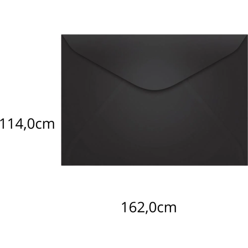 Envelope Colorido Carta 114X162 Preto Los Angeles 80G Scrity C/ 100 Unidades - imagem 2