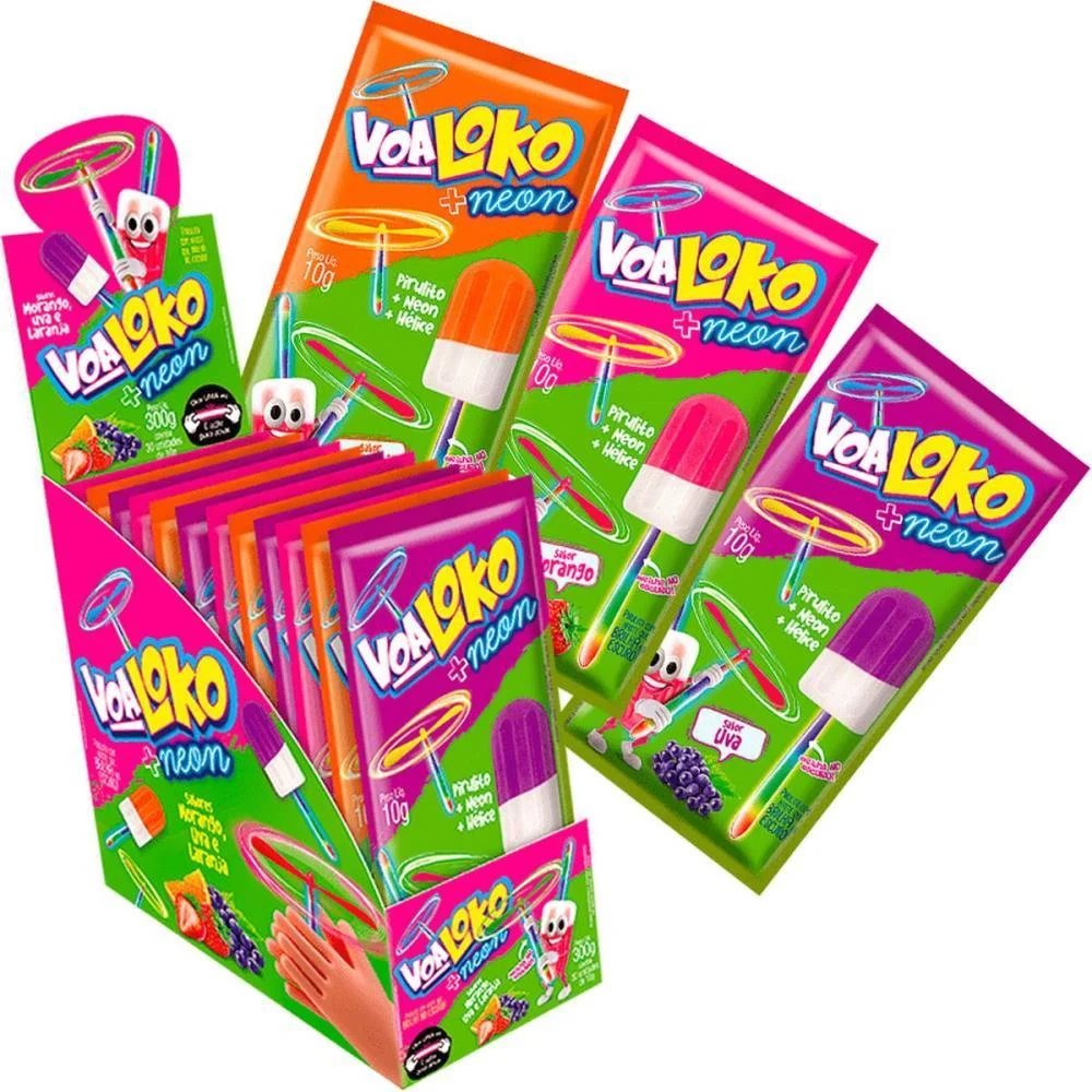Doce Dip Loko Voa Neon Danilla Foods C/ 30 Unidades - imagem 3