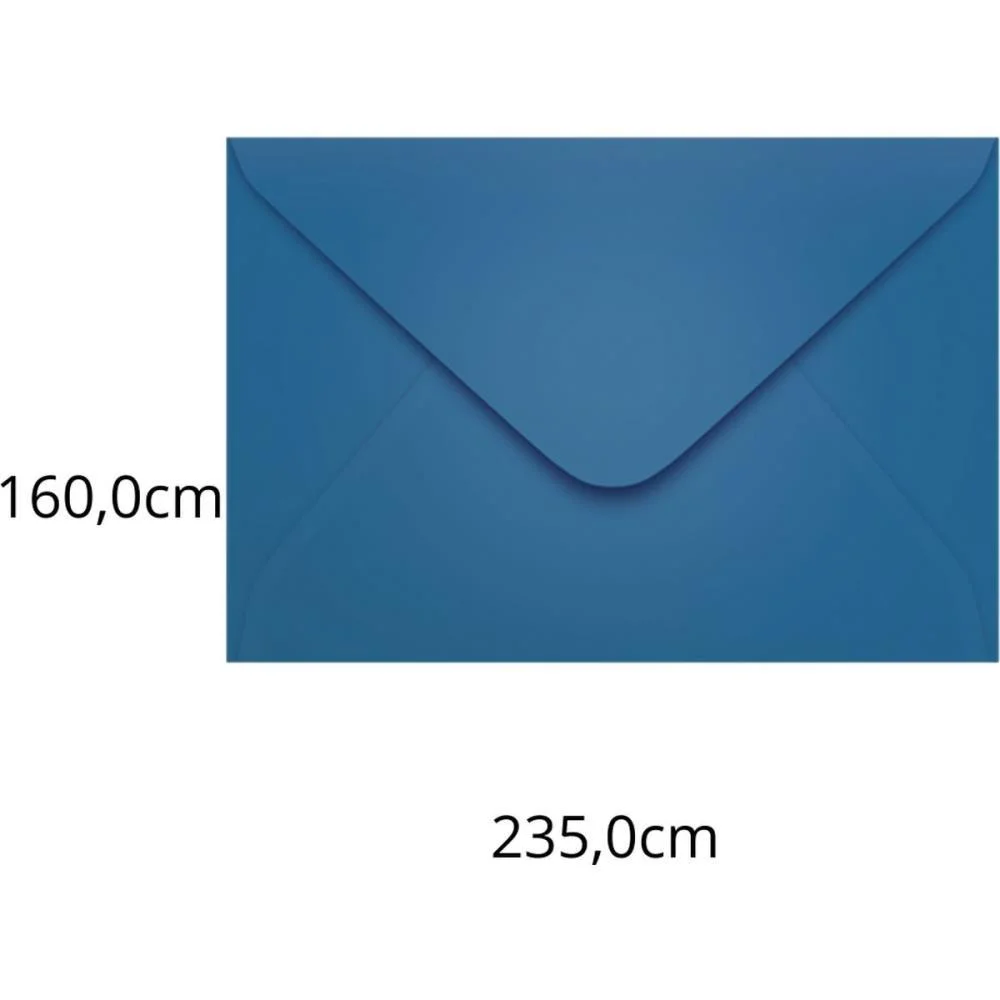 Envelope Colorido Convite 160X235 Az.royal Grecia 80G Scrity C/ 100 Unidades - imagem 3