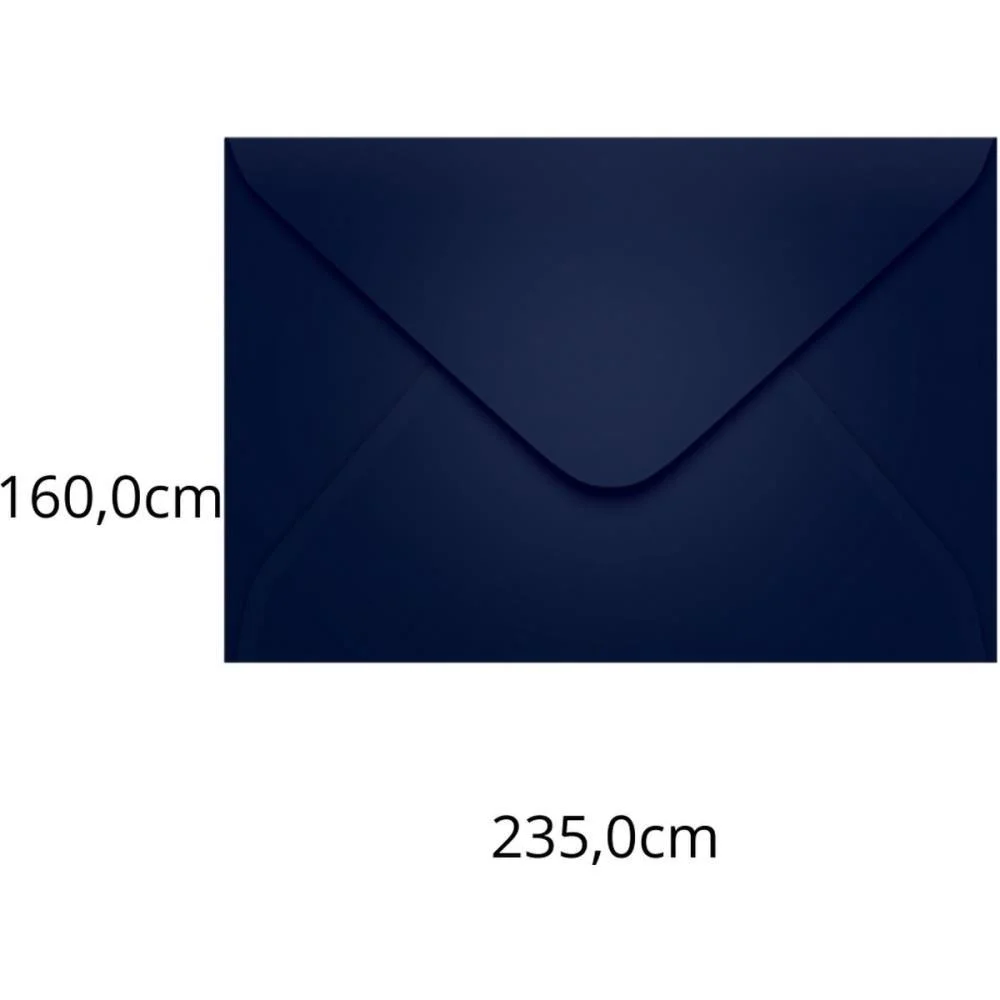 Envelope Colorido Convite 160X235 Az.marinho Porto S.80G Scrity C/ 100 Unidades - imagem 3