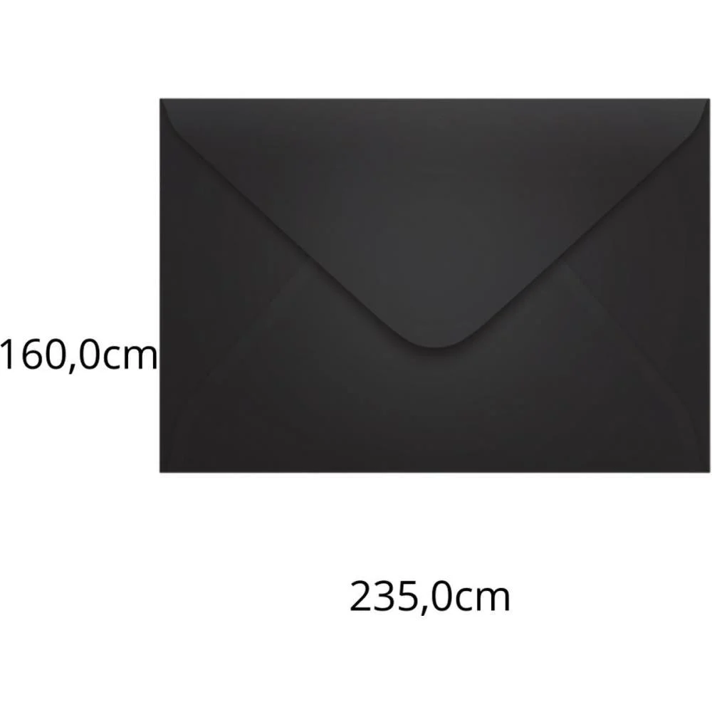 Envelope Colorido Convite 160X235 Preto Los Angeles 80G Scrity C/ 100 Unidades - imagem 2