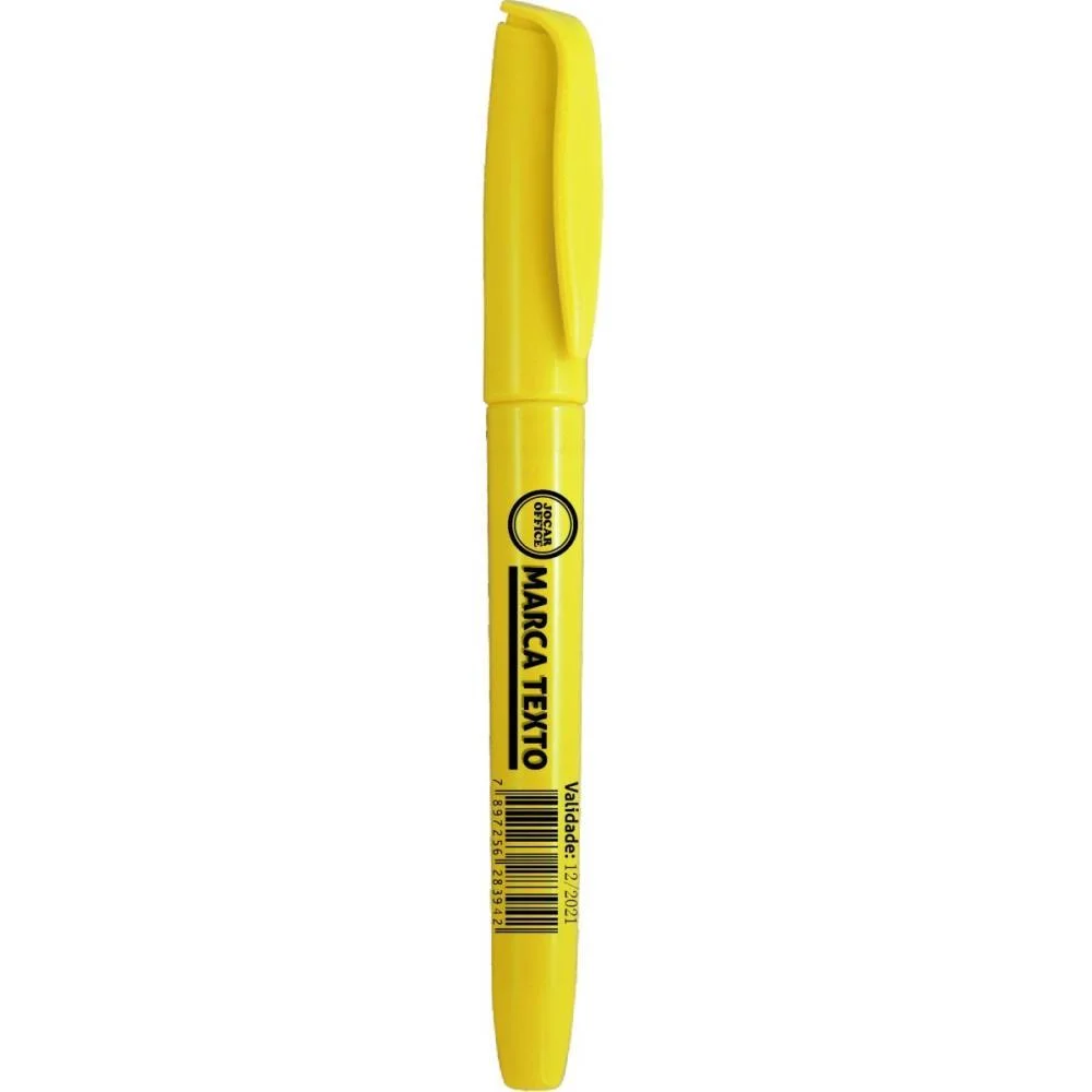 Caneta Marca Texto Jocar Amarelo Slim Leonora (Cx.c/12) - imagem 2
